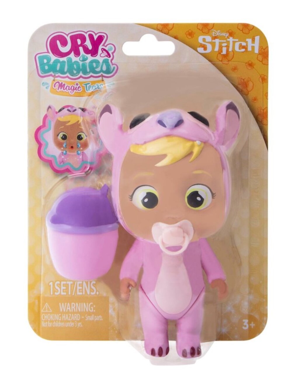 Cry Babies 5" Magic Tears Disney Stitch- Angel Brand New